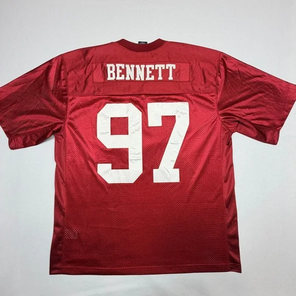 Nike Alabama Crimson Tide #97 Cornelius Bennett ‘86 Mesh Jersey XXL Length+2 EUC - Picture 5 of 10